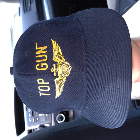 Vtg 80'S Cap 10 Top Gun Embroidered Snapback Hat Cap Made in USA Deadstock
